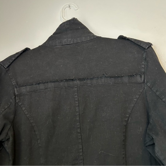 Fantaisy Woman’s Black Utility Jacket w/ Y2K Patch Detail – Size L - Picture 8 of 12